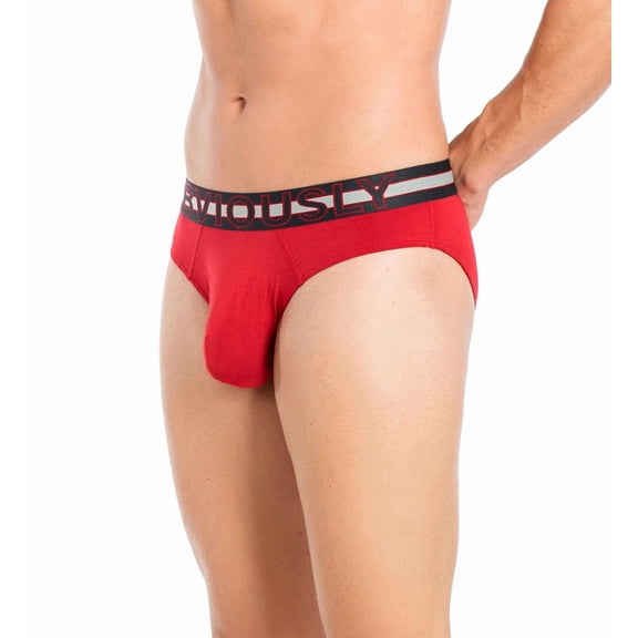 Men's Obviously B02-1F EveryMan AnatoMAX Brief (Chilli Red XL)
