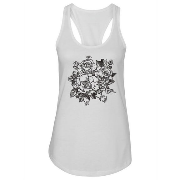 Detailed Rose Motif Tank Women -Image by Shutterstock, Female x-Large