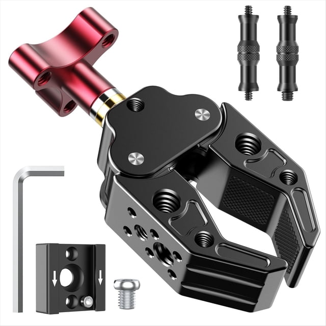 Abrazadera de Garra de Cangrejo Grande, Ajuste Universal, Multifuncional, de Aleación de Aluminio, Soporte para Luz de Relleno para Fotografía