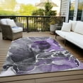 thumbnail image 6 of Addison Rugs Chantille Indoor/Outdoor Contemporary Watercolors Purple Washable Rectangle Rug, 10' x 14', 6 of 6