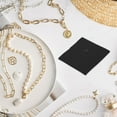 thumbnail image 7 of Uxcell Jewelry Pouches, 2Pcs Soft Velvet with Snap Button for Necklace Rings, Black(3.4x3.4",5x5"), 7 of 7
