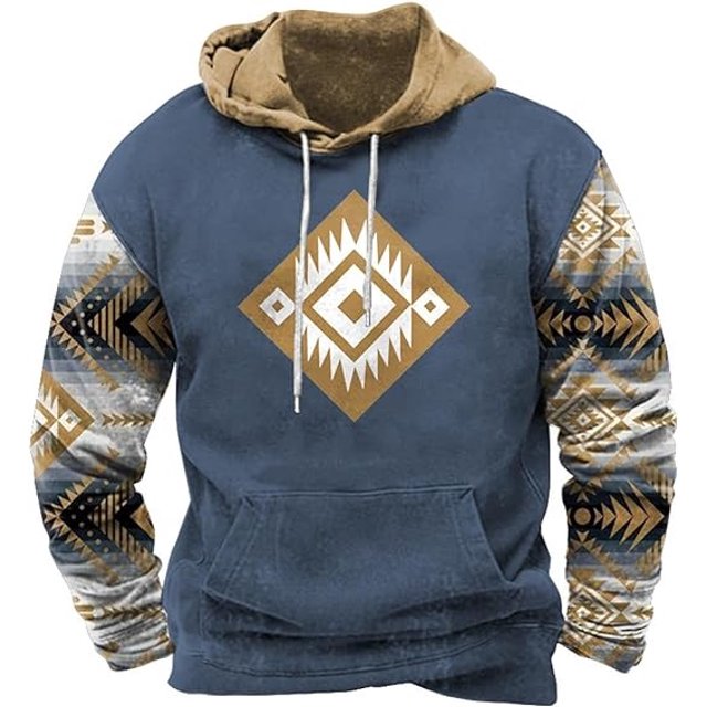 Pull 3d Nouveau Pull pour Hommes Mode Mode Urbaine Chandail à Capuchon US