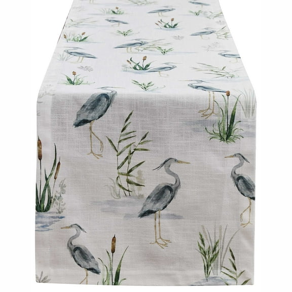 Split P Blue Heron Table Runner 14" X 54"