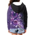 thumbnail image 2 of chaqlin Butterfly Hoodies for Girls 8-10 Trendy Y2K Zip up Hoodie Flowers Long Sleeve Hooded Sweatshirt Causal Jacket with Pockets, 2 of 7