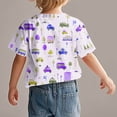 thumbnail image 4 of Virmaxy (18M-10Y) Boys Girls Cute Printed Shirt Toddler Baby Round Collar Short Sleeve Casual Tops Summer Loose Casual Trendy Pullover Shirt Sky Blue-5 18 Months, 4 of 6