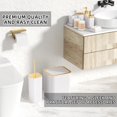 thumbnail image 6 of 26-Piece White Bathroom Set with Shower Curtain and Rugs - Complete Accessories Collection, 6 of 8