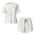 thumbnail image 5 of Wukai Cute Poodle Dog Women's Pajama Set,Short-Sleeve Top and Shorts with Elastic Waistband and Pockets for Loungewear, Yoga, and Casual Wear-XX-Large, 5 of 8