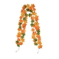 thumbnail image 2 of Honmine Fall Maple Leaves Garland, Artificial Maple Leaf Autumn Garland Hanging Fall Vines Table Decorations Front Door Fall Decor Thanksgiving Decorations Decor Outside Indoor Decor, 2 of 6