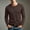 Brown, variant on HOMADLES Mens Quick Dry Shirt Ice Silk Long Sleeve Soft Crewneck Shirts Breathable Lightweight Casual Tee Army Green Size S