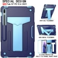 thumbnail image 3 of Epicgadget Samsung Galaxy Tab S7 FE and Galaxy Tab S7+ 12.4" Case - Dual Layer Heavy Duty Stand Case for Galaxy Tab S7 FE (2021) and Galaxy Tab S7 Plus (2020) 12.4 inch Tablet (Navy Blue/Light Blue), 3 of 5