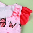 thumbnail image 5 of ASFGIMUJ Baby Girl Summer Print Sleeveless Vest Shorts Swimwear Polyester Red (Toddler), 5 of 8