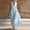Light Blue, variant on Women's Mandarin Collar Sleeveless Maxi Dress with Frog Buttons, Linen-Blend Caftan, Ethnic Style Casual Beach Cover Up Black XXL