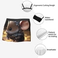thumbnail image 3 of Kdxio Men's Boxer Briefs with Cute Big-Eared Mouse Print - Comfortable and Breathable Underwear for Everyday Wear, 3 of 5