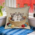 thumbnail image 5 of Euaioeiu Cute Animal Pillow Cover Fluffy Embroidery Decorative Throw Pillow Case Soft Accent Cushion Cover for Living Room Sofa Bedroom Decor Festival Home Decor, 5 of 6