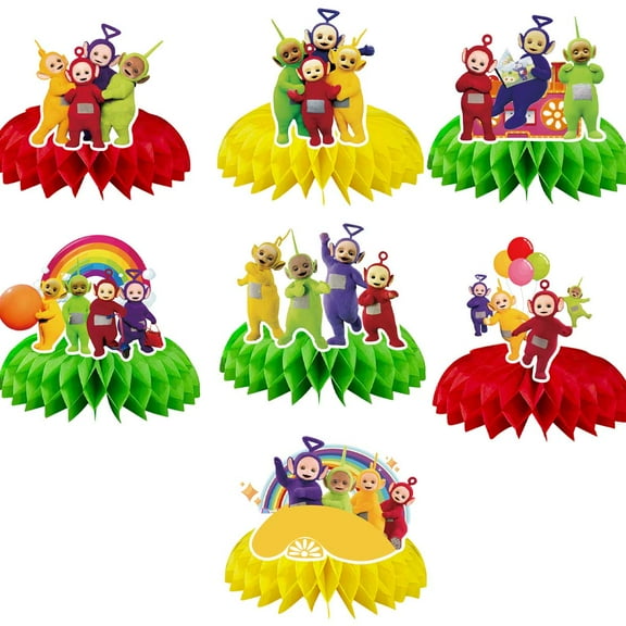 Teletubbies Honeycomb Centerpieces Table Toppers Decorations for Birthday Party Decor Supplies