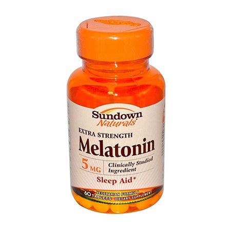 Sundown Naturals Melatonin 5mg Extra Strength Sleep Aid Tablets  60 ea   3 Pack