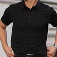 thumbnail image 7 of Capri Polo Shirts Men Breeze Short Sleeve Casual Collared Golf Shirt Lightweight Stretch Quick Dry Textured Summer Polo, 7 of 7