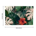 thumbnail image 3 of Shiartex Tropical Leaves Red Flower Tapestry Wall Art 100% Polyester 60*40in, 3 of 6