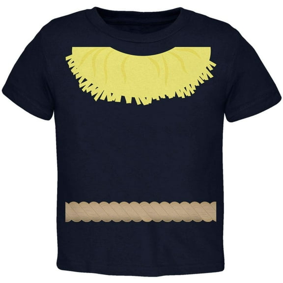 Halloween Scarecrow Costume Toddler T Shirt Navy 4T