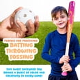 thumbnail image 6 of Franklin Sports Sweet Swings Kids Ice Cream Drip Bat & Ball Set - Plastic Bat + Ball - 30" - Ages 3+, 6 of 10