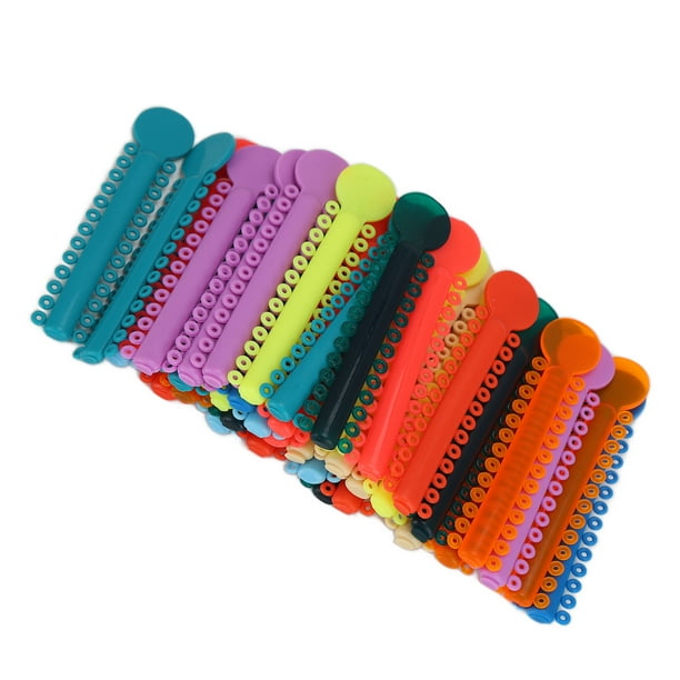 Lazos de ligadura elástica dental, 40 piezas de tirantes para dientes Ligadura Lazos de ligadura de ortodoncia Lazos de ligadura dental Ultra sensibles