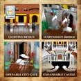 thumbnail image 4 of Set de construcción Reobrix Medieval Castle w/ Light 66006 para adultos, 4 of 7