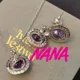 thumbnail image 4 of Anime NANA Y2K Saturn Pendant Necklace Earrings Glitter Stars Luxury High Quality Fashion Rock Boy Girl Christmas Birthday Gifts, 4 of 5