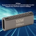 thumbnail image 3 of Adaptador USB C Hembra A Hembra, 20 Gbps 3 Piezas De aleación De Zinc Plug And Play Acoplador USB C Soporte De Carga Rápida Para Computadora, 3 of 7