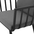 thumbnail image 4 of Lounge Chair Armchair, Set of 2, Aluminum, Metal, Steel, Grey Gray, Modern Contemporary Urban Design, Outdoor Patio Balcony Cafe Bistro Garden Furniture Hotel Hospitality, 4 of 8