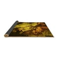 thumbnail image 2 of Ahgly Company Indoor Round Oriental Yellow Industrial Area Rugs, 5' Round, 2 of 4