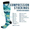 thumbnail image 2 of FORMRS Womens Knee High Socks Casual Long Thick Travel Daily Wear, 2 Pairs, Vibrant Cat Pattern, 2 of 6