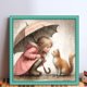 thumbnail image 2 of Kit Punto Cruz para Niña Bordado Con Hilo Algodón Ecológico 11CT Arte 50x50cm, 2 of 9