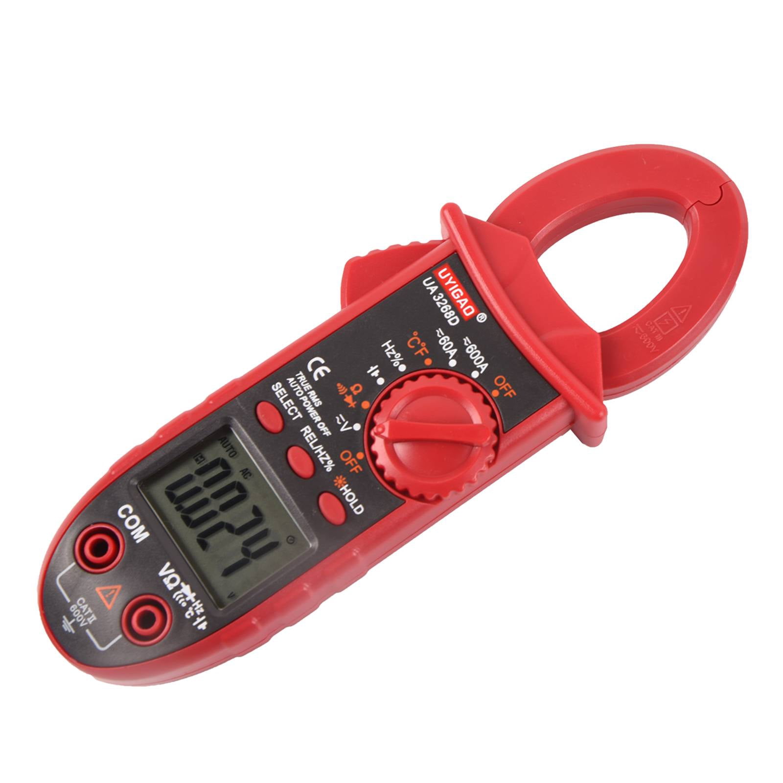 DAWOT Digital Clamp Meter TRMS 6000 Counts, Clamp Multimeter AC/DC Voltage Clamp Meter 600A AC/DC Current Meter Auto-ranging Measures Resistance, Capacitance, Temperature, Diodes, Continuity
