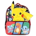 thumbnail image 2 of Mochila Bioworld Pokémon 3D Pikachu Bulbasaur Squirtle 14 pulgadas, 2 of 4