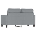 thumbnail image 3 of vidaXL 2-Seater Sofa Light Grey 120 cm Fabric, 3 of 5