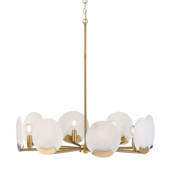 Capital Lighting 454682AD Oriya 8 Light 28" Wide Chandelier - Brass