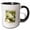 Black/White, variant on 3drose, New Mexico Territory Flower the Yucca, 15oz Mug