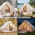 thumbnail image 7 of Inflatable Camping Tent – 420D Oxford Waterproof, Easy Setup Blow Up Tent with Hand Pump, Storage Bag, Glamping Air Cabin for 4-6 Adults, 7 of 7