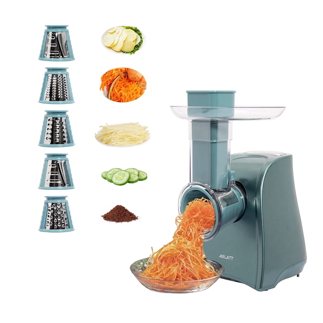 Rallador de queso eléctrico ASLATT One-Touch Control 150W Verde