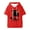 Red, variant on Caseoh Kittyuh Hooded T-shirt Women Men Short Sleeve Tee Casual Fashion Tops
