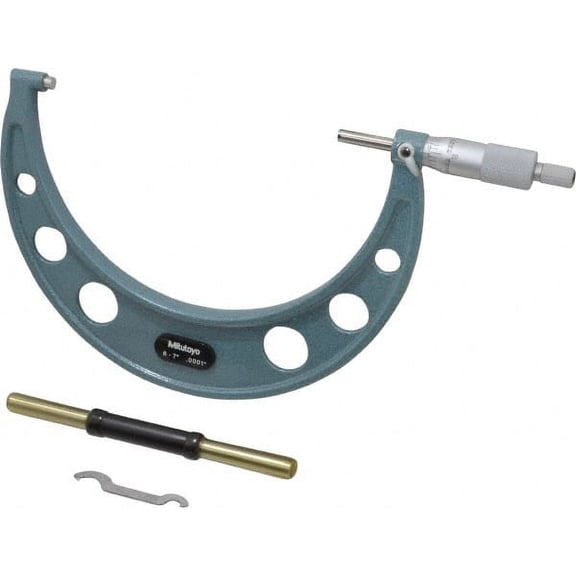 Mitutoyo 6 to 7" Range, 0.0001" Graduation, Mechanical Outside Micrometer