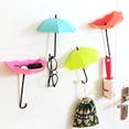 thumbnail image 7 of Walbest Self-adhesive Plastic Key Holder Key Hanger Wall Key, 3 PCS Colorful Umbrella Wall Hook Rack Wall Key Holder Key Organizer for Keys, Jewelry and Other Small Items, 7 of 7