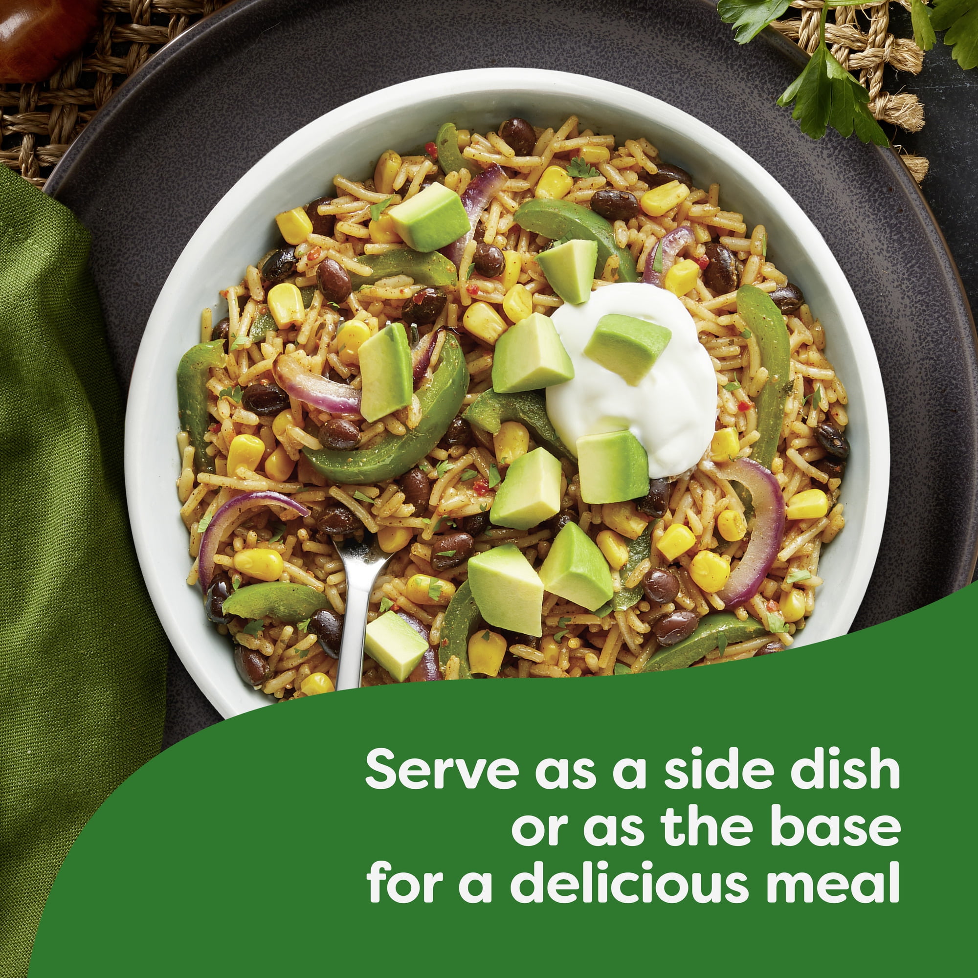 (8 pack) Knorr No Artificial Flavors Creamy Taco Rice Sides Cooks in 7 Minutes, 5.4 oz Regular Pouch