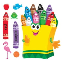 Trend Colorful Crayons Bulletin Board Decorations, Multicolor, 21 Pcs