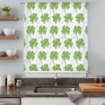 thumbnail image 5 of St. Patrick's Day Sheer Curtains 63 Inches Long, Spring Lucky Four-leaf Grass Watercolor Light Filering Curtains, Breathable Simi Curtain Privacy Drapes for Living Room Bedroom Window Treatment, 5 of 9