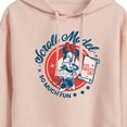 thumbnail image 3 of Disney - Scroll Model - Juniors Cropped Pullover Hoodie, 3 of 5