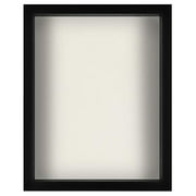 Americanflat Black Shadow Box Frame with Soft Linen Back | Displays Memorabilia and Photos up to 11x14 Inches. Shatter-Resistant Glass. Hanging Hardware Included!