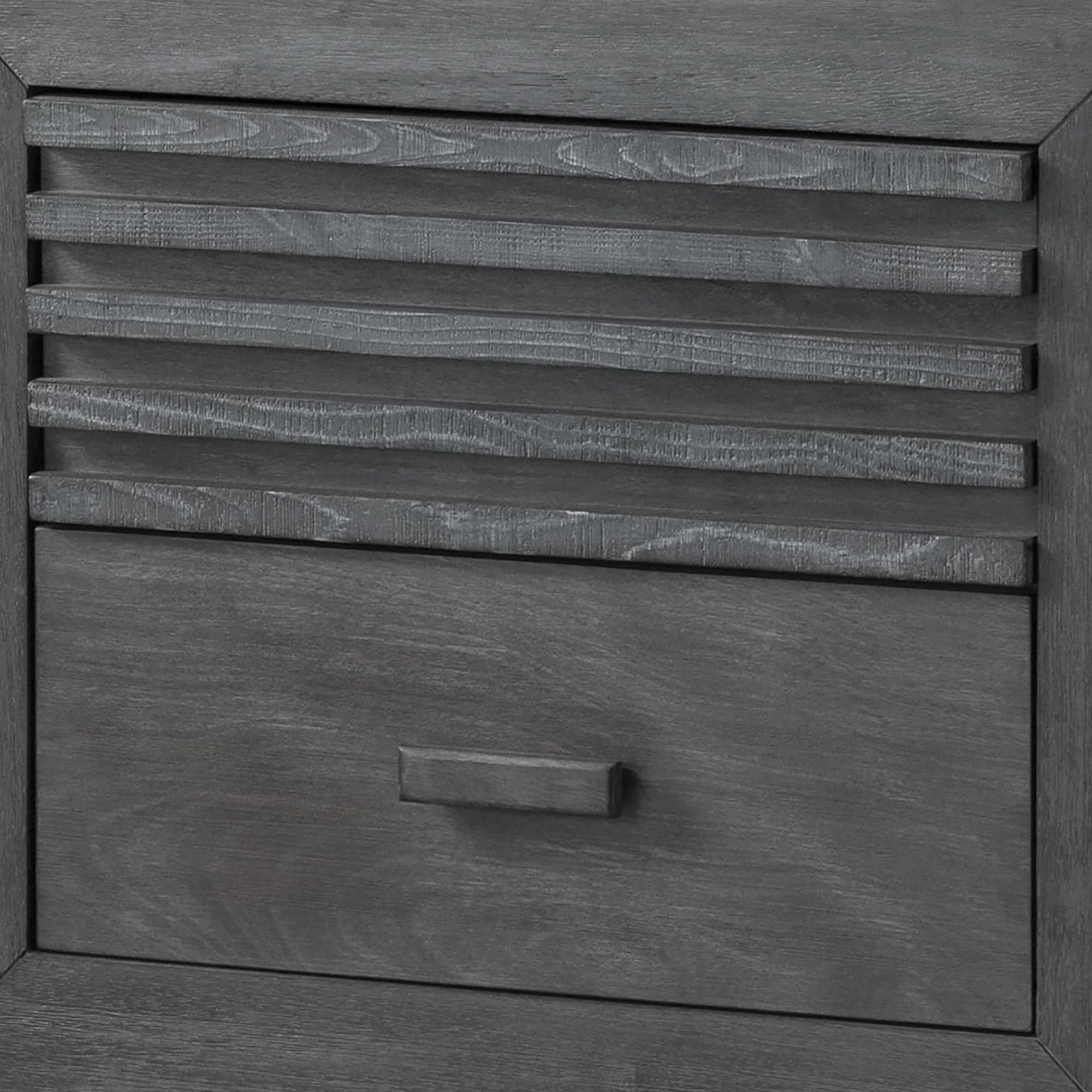 Furniture of America Dusk Child Transitional 2-Drawer Nightstand, Charcoal Brown
