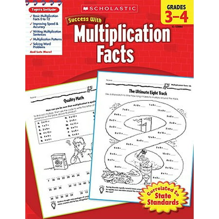 Scholastic Success with Multiplication Facts, Grades (Best Way To Teach 3rd Grade Multiplication)