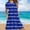 Dark Blue #4, variant on Women Dress Fashion Striped Print Off the Shoulder Mid-Length Dress Casual Slim Fit Short Sleeve Ruffle Flowy Dresses
